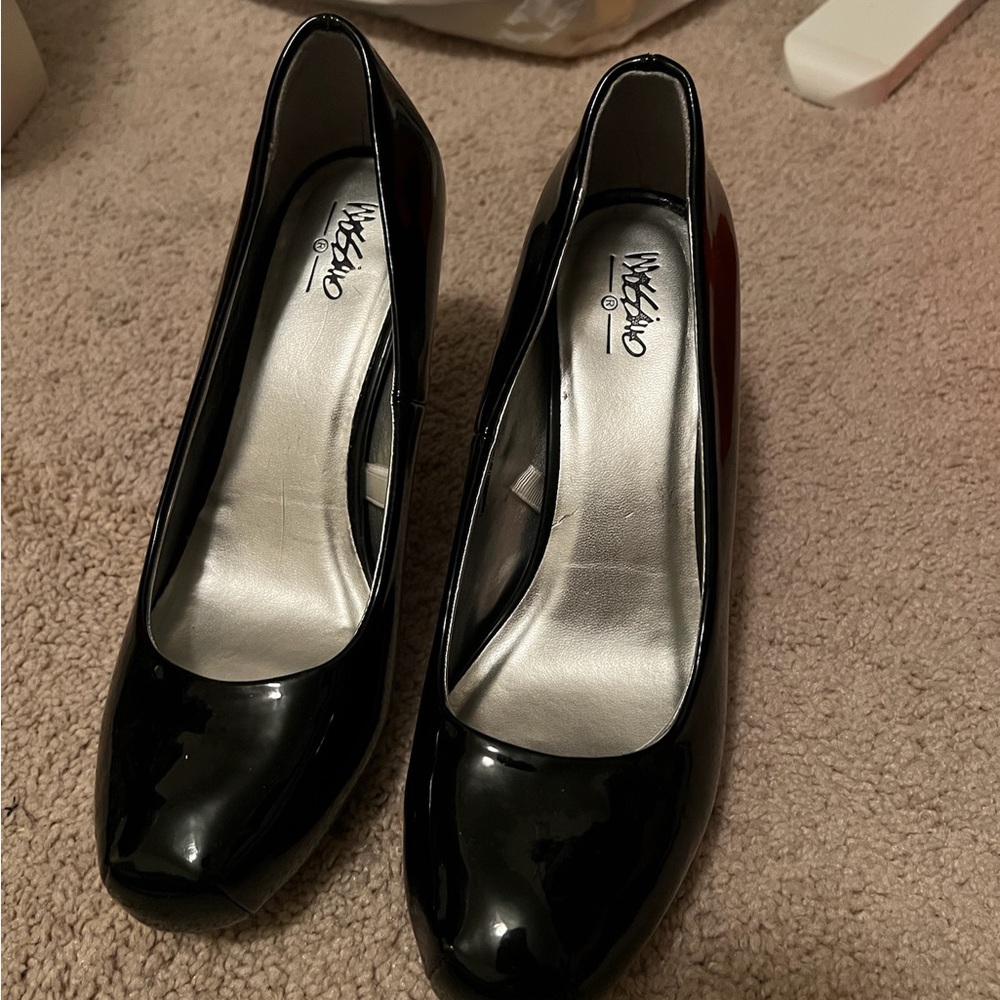 Mossimo Supply Co. Black Patent Heels